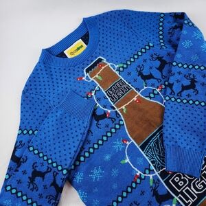 Tipsy Elves Bud Light Holiday Winter Christmas Light Up Reindeer Ugly Sweater